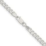 Silver 4.5mm Curb Chain, 22