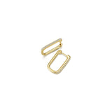 Lafonn Small Rectangle Hoop Earrings