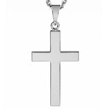 Silver Plain Cross Pendant