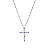 Kelly Waters September Birthstone Cross Pendant