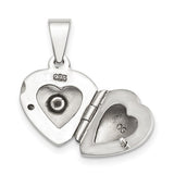 Children's Silver CZ Heart Locket