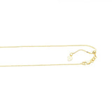 Yellow Gold 0.68mm Box Chain, 22