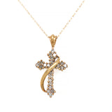 Diamond Cross with Gold Sash