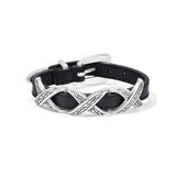 Brighton Kriss Kross Etched Bandit Bracelet, Black