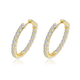 Lafonn 20mm Inside Outside Hoop Earrings