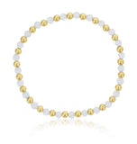 Dee Berkley White Topaz & 14kt Gold Filled Harmony Gemstone Bracelet