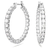 Swarovski Matrix Hoop Earrings, White