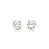 0.60ctw Round CZ Stud Earrings