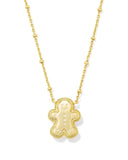 Kendra Scott Reversible Gingerbread Gold Short Pendant Necklace
