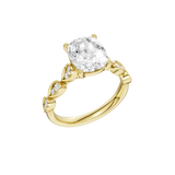 Elongated Cushion Lab Grown Diamond Trellis Shank Ring