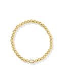 Kendra Scott Mini Eliana Gold Stretch Bracelet in Ivory Mother-Of-Pearl