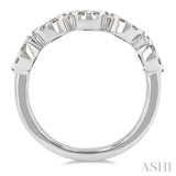 1 Ctw 5-Stone Lovebright Round Cut Diamond Ring in 14K White Gold
