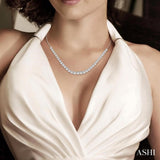 2 Ctw Round Cut Diamond Illusion Necklace in 10K White Gold