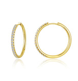 Lafonn Alina Round Hoop Earrings, Large