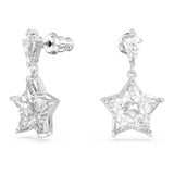 Swarovski Stella Drop Earrings, Star, White