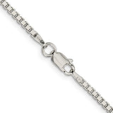 Silver 1.9mm Box Chain, 20"