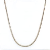 Silver 3mm Round Snake Chain, 24