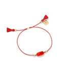 Kendra Scott Everlyne Cord Friendship Bracelet, Red, Gold Red Illusion