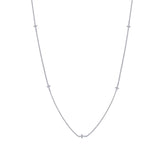 Lafonn Sideways Cross Station Necklace