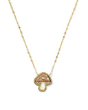 Kendra Scott Mushroom Gold Short Pendant Necklace