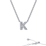 Letter K Pendant Necklace