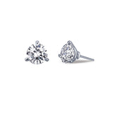 2.5 CTW Solitaire Stud Earrings