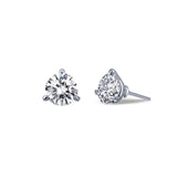 2.0 CTW Solitaire Stud Earrings