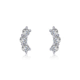 3-Stone Stud Earrings