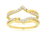 Diamond Crossover Insert Ring