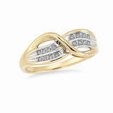 Diamond Crossover Ring