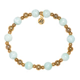 Gold Day by Day Collection- Hemimorphite Gemstone Bracelet