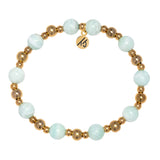 Gold Day by Day Collection- Hemimorphite Gemstone Bracelet