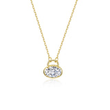 Lafonn Oval Lock Necklace