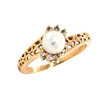 Pearl & Diamond Ring