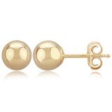 Gold Vermeil 6mm Ball Earrings