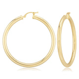 Gold Vermeil 40mm Tube Hoop Earrings