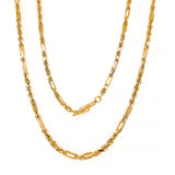 Gold 3mm Fancy Rope Chain, 24"