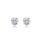 1ctw Round CZ Stud Earrings