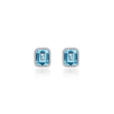 Lafonn March Birthstone Solitaire Earrings