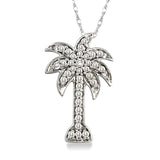 Diamond Palm Tree Pendant