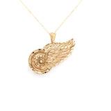 Gold RedWings Logo Pendant