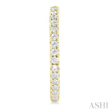1/2 Ctw French Pave Set Round Cut Diamond Fashion Half Hoop Earring in 14K Yellow Gold