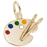 10 KT ARTIST PALETTE CHARM