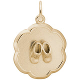 14 KT BABY SHOES DISC CHARM