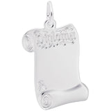 Silver DIPLOMA CHARM