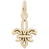 10 KT FLEUR DE LIS CHARM