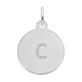 Petite Initial Disc - Lower Case Block c