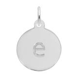 Petite Initial Disc - Lower Case Block e