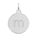 Petite Initial Disc - Lower Case Block m