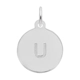 Petite Initial Disc - Lower Case Block u